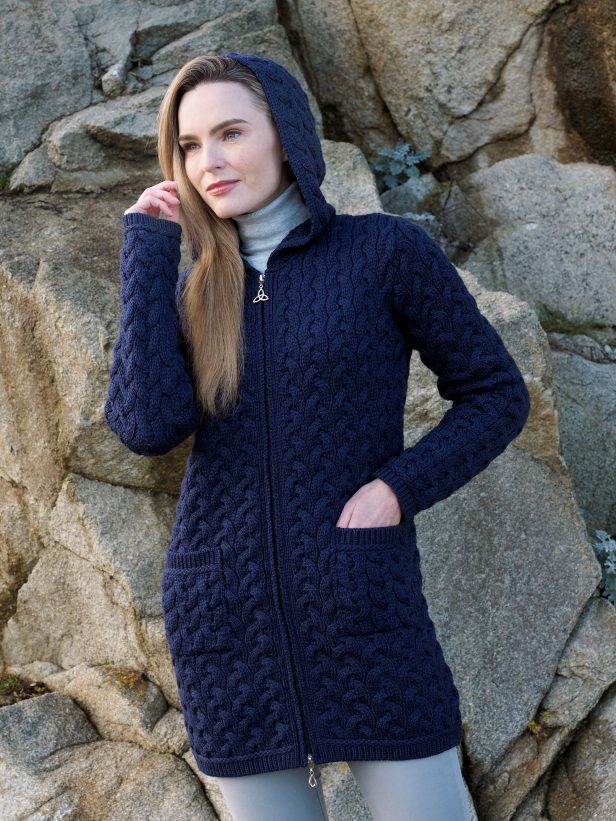 Ulster Chunky Long Coat HD5037 Midnight