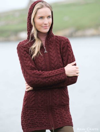 GALWAY COAT WITH CELTIC KNOT ZIPPER HD4025