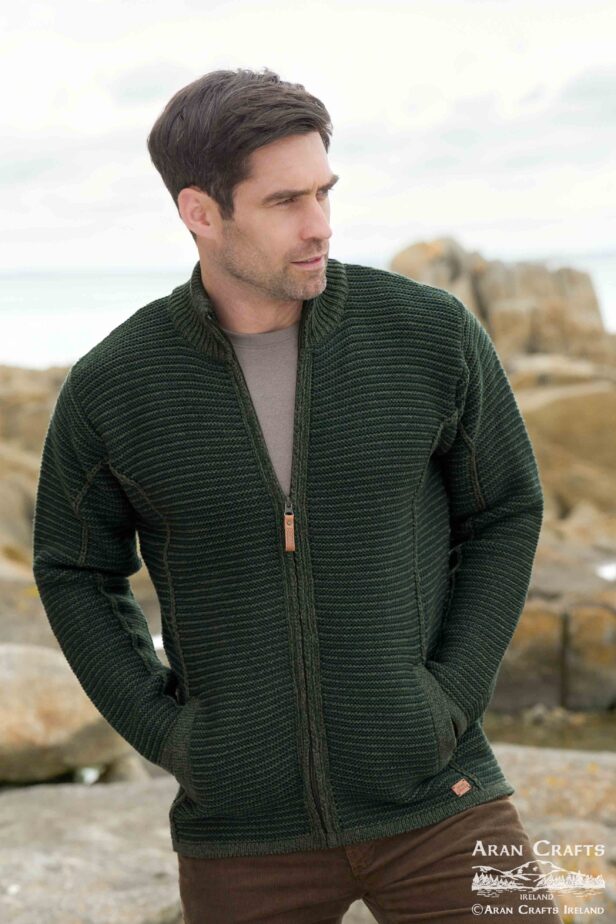 MEN'S STRIPE CARDIGAN X5582 - Image 2