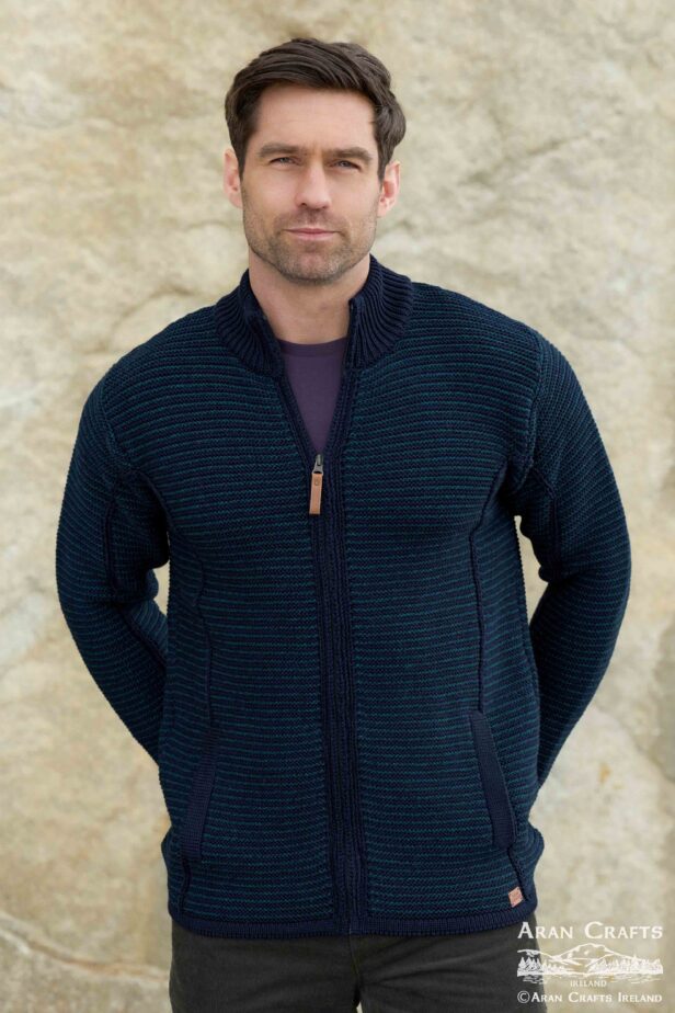 MEN'S STRIPE CARDIGAN X5582 - Image 8