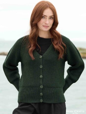 GARRYVOE RIBBED CARDIGAN X5676