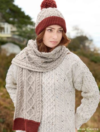 TWO TONE DIAMOND SCARF X5688